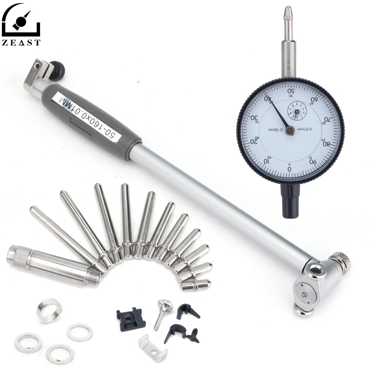 Engine Cylinder Bore Dial Measuring Indicator Gauge Kit Metric 50mm