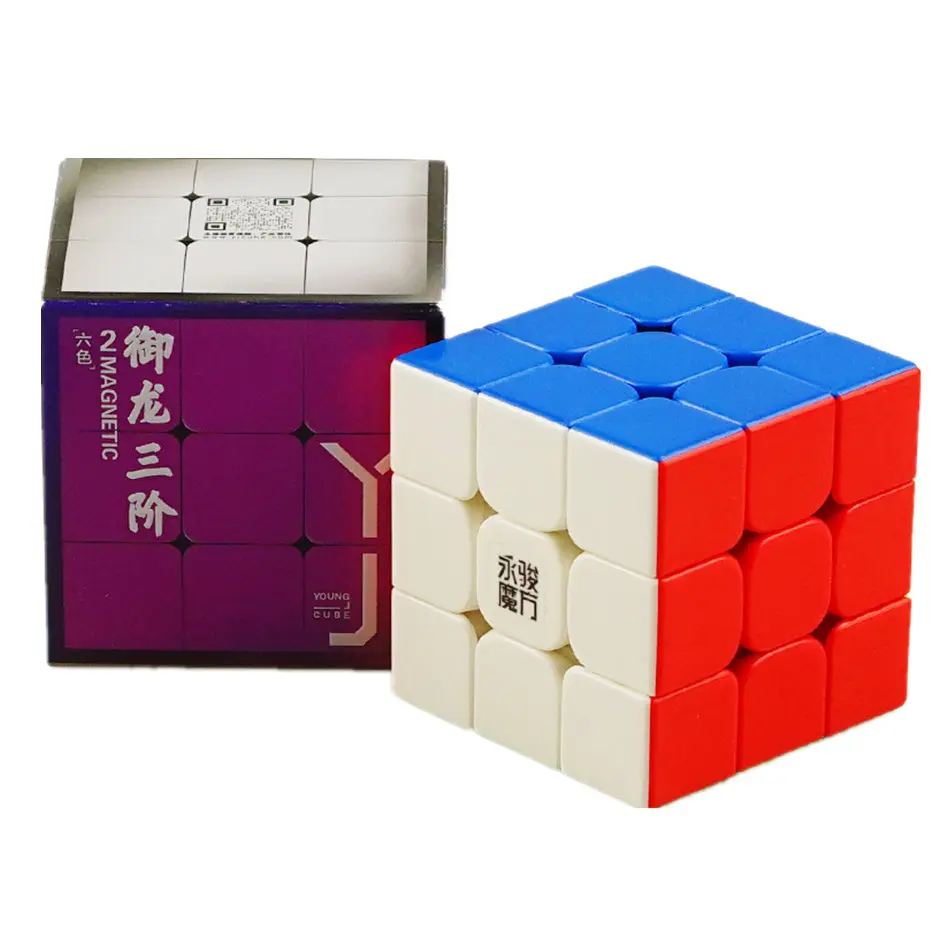 YJ 2 м 3x3 кубик рубика Магнитный куб 3x3x3 скорость магический магнитный | Игрушки и