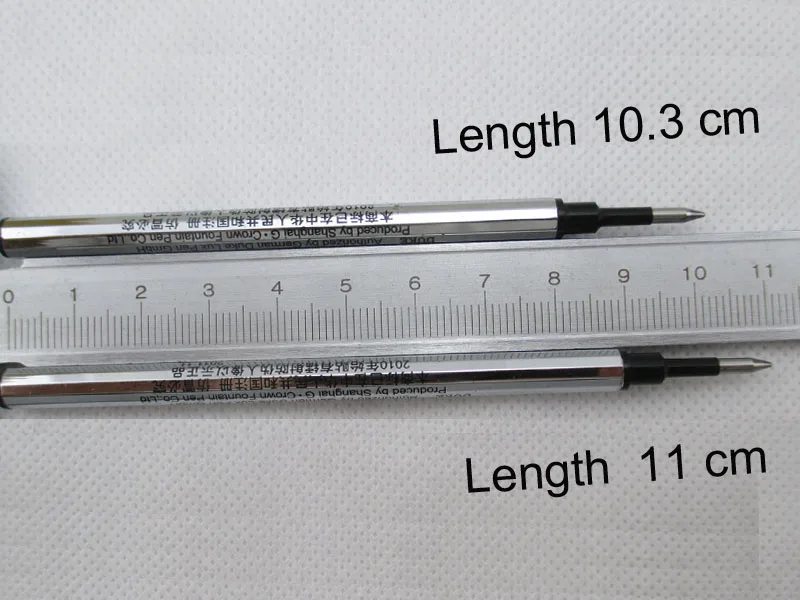 Черные роликовые Сменные стержни для ручек 0,5 Длина наконечника 103 мм/111 мм гелевая заправка DUKE