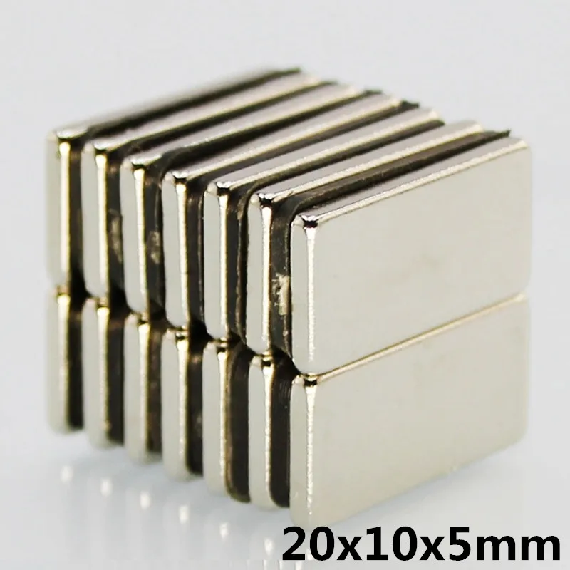 

5pcs 20 x10 x 5 mm N35 Super Strong Small 20*10*5mm Neodymium Magnets Rare Earth Powerful Magnet