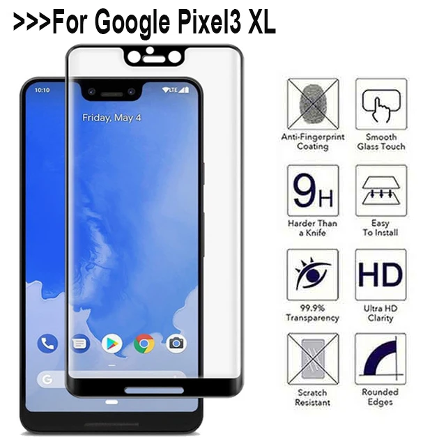 3D 9 H закаленное стекло для Google Pixel3 XL полное покрытие протектор экрана Защитная