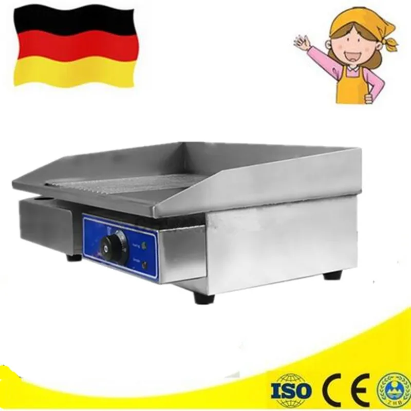

Commercial household Stainless Steel Counter Top Electric Griddle/Grill hotel use Kitchen Hotplate