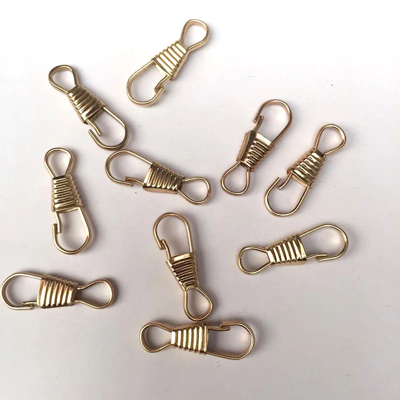 200 pieces Gold spring hook snap spring clasp Purse, Lobster Claw Hooks