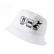 Eat Sleep шапочка для серфинга для мужчин и женщин Летняя Рыбацкая шляпа для серфинга уличная Рыбацкая шапка унисекс Поп Харадзюку Панама Шляпы Панамы