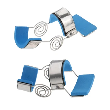 

2pcs Padded Trigger Finger Splint Support Brace For Straighten Curved Bent M L