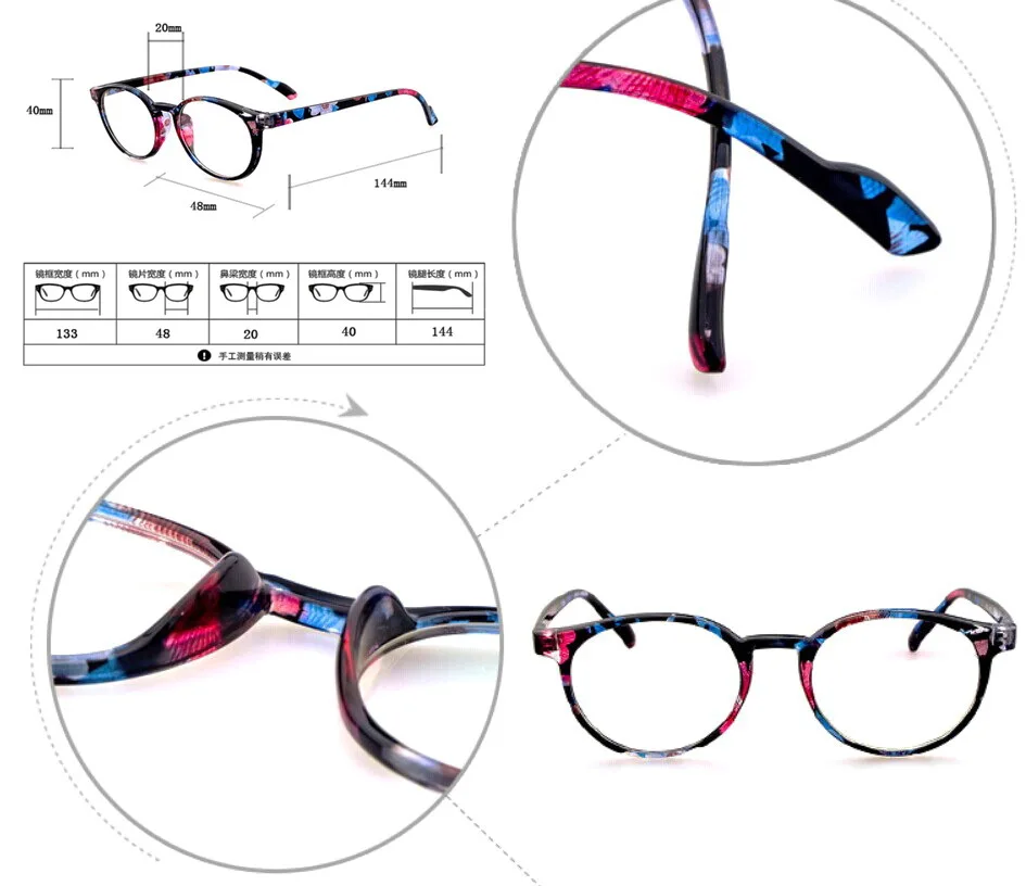 Gafas Ретро стиль старый цветок мода на заказ очки для чтения + 1 0 5 2 3 4 6 0|glasses flowers|reading
