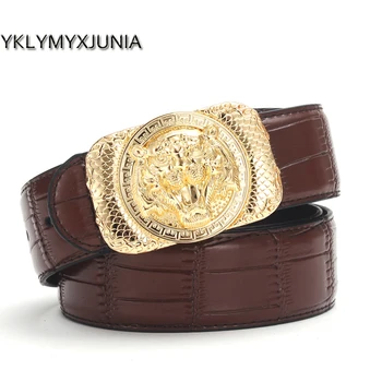 

Men Designer Belt Leather Men Luxury Strap Male Belts for Men Buckle Fancy Vintage Jeans Cintos Masculinos Ceinture Homme 2019