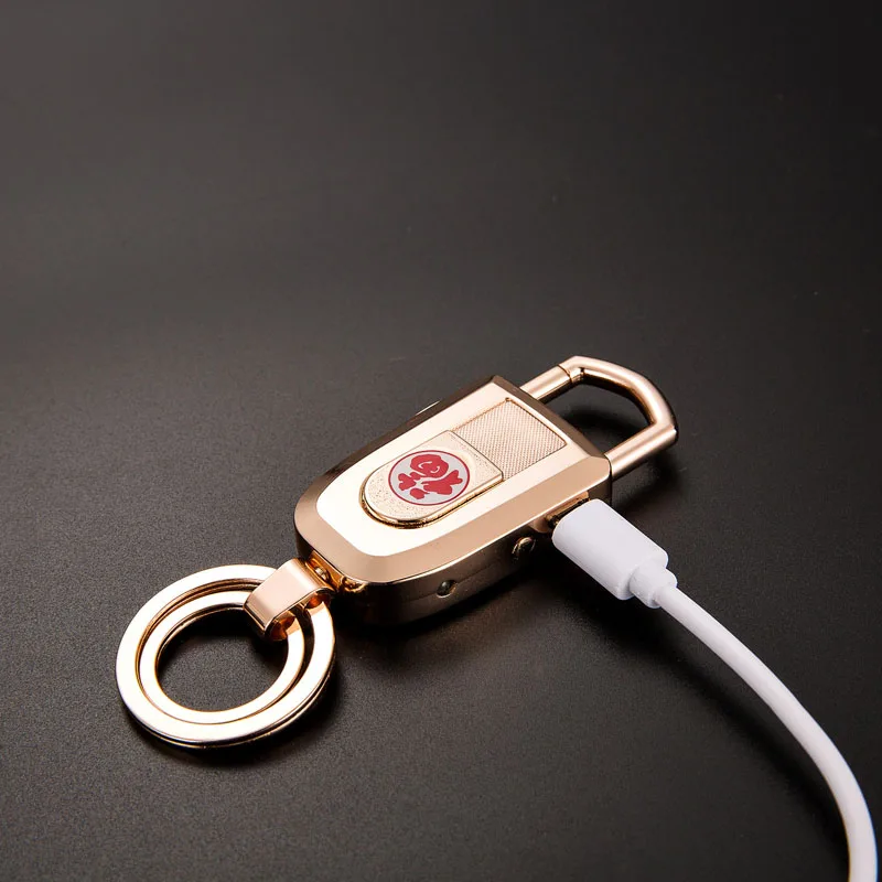 Новинка USB металлическая электронная перезаряжаемая Зажигалка Ветрозащитная