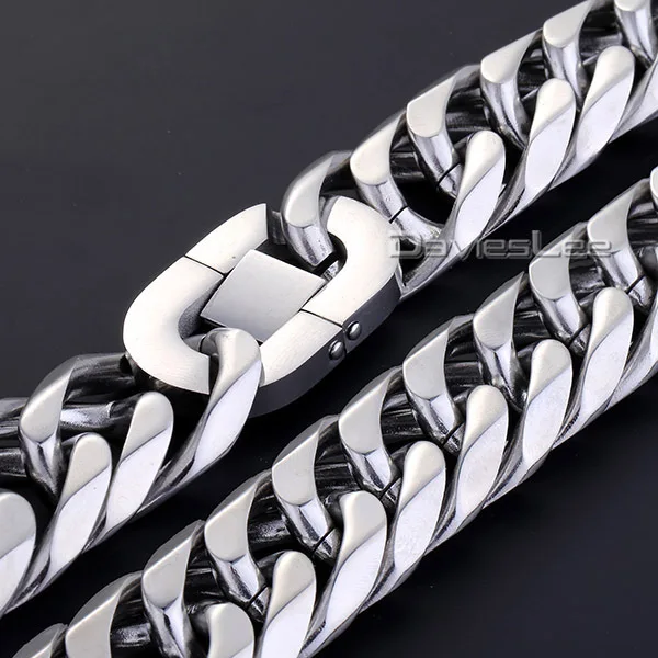 Модное мужское ожерелье 18 мм из нержавеющей стали|jewelry sets on sale|jewelry bunnyjewelry locket |