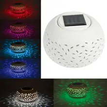 Colorful Decoration Household Solar Energy Garden Ceramic Lamp Energy Saving Light Control Hollow Gift Light Colorful Decoration Household Solar Energy Garden Ceramic Lamp Energy Saving Light Control Hollow Gift Light
