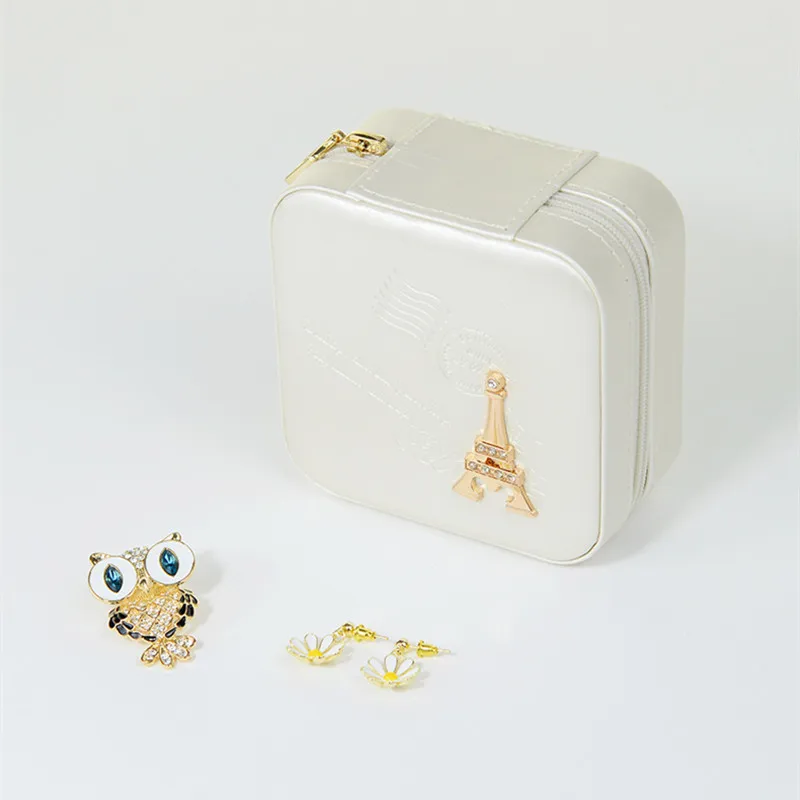 Jewelry Packaging Box Casket Box For Exquisite Makeup Case Cosmetics Beauty Organizer Container Boxes Graduation Birthday Gift