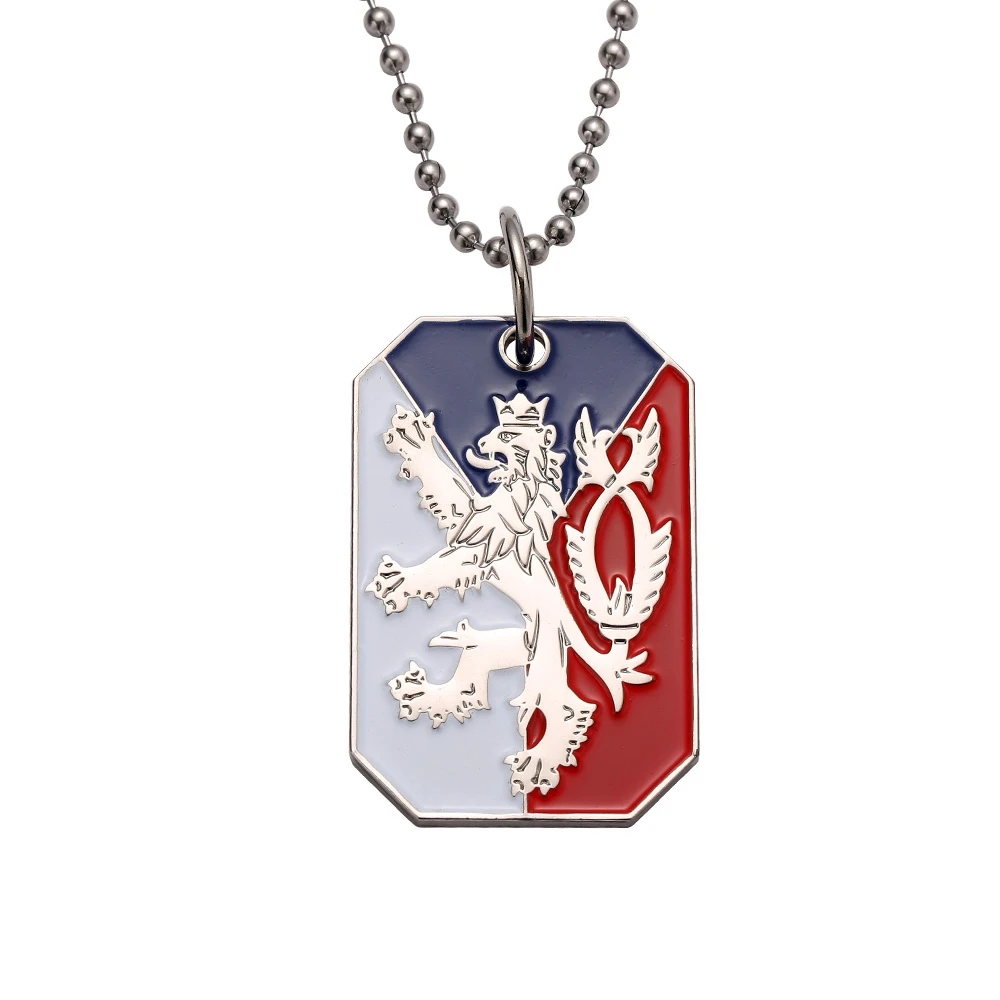 

Czech Republic Flag Necklace pendants choker