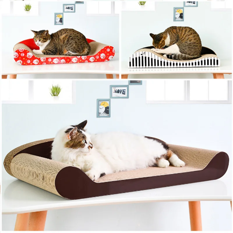 SMARTPET гофрированный Бумага Pet Когтеточка для кошек кровать котенок заднего дивана
