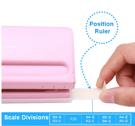 Металлический регулируемый 6-дырокол для A5, персональный, карман планировщик вставки, 6 Количество листов-5,5 мм Диаметр отверстия