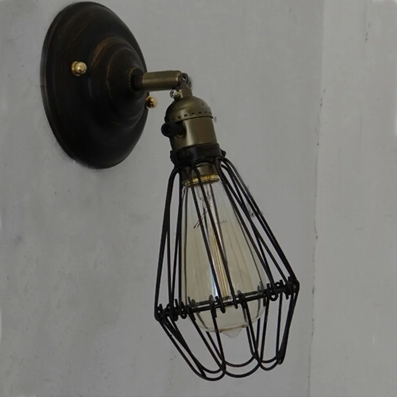 Ac Vintage Wrought Iron Extension Type Cage Lamp Shade Bend Ac Vintage Wrought Iron Extension Type