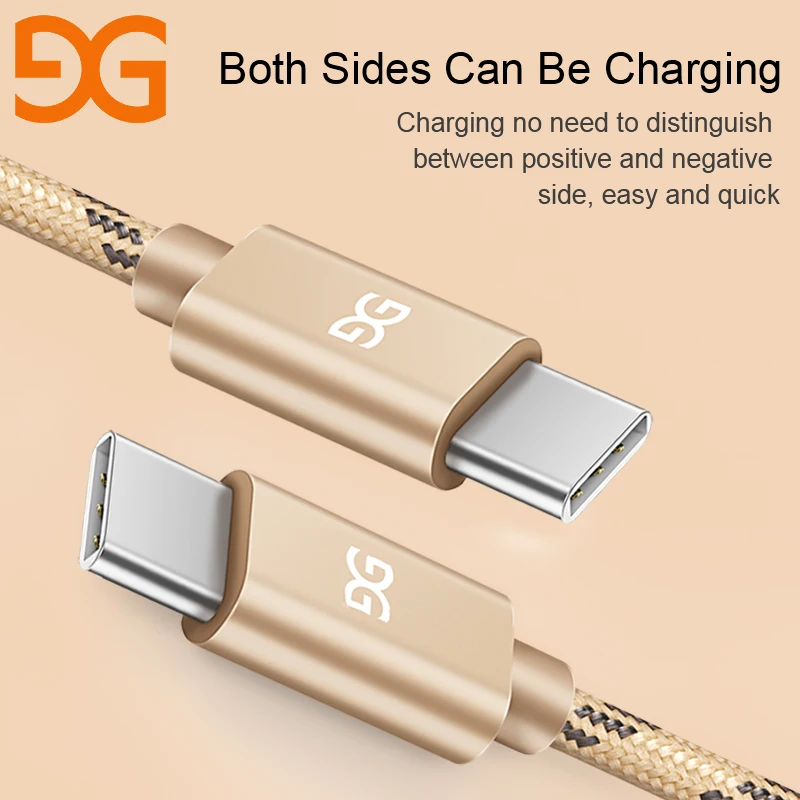 GUSGU нейлоновый usb type-C кабель для быстрой зарядки Xiaomi type-C кабель для samsung HUAWEI htc дата кабель для Nexus OnePlus LG кабели