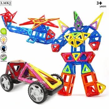 

DIY Mini Magnetic Designer Construction Model Set Building Blocks Plastic Magnets Bricks Enlighten Kids Toys For Children Gifts