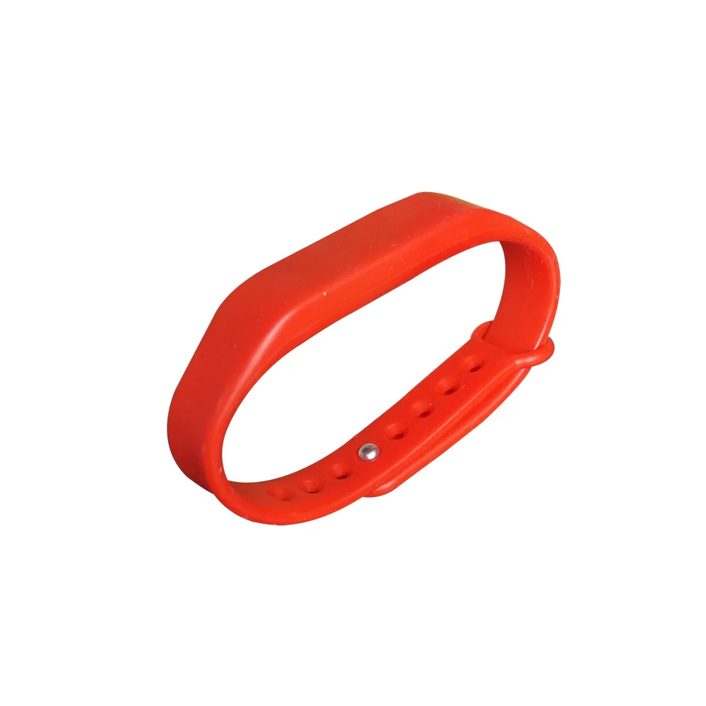 New Adjustable TK4100 125khz Read-only Silicone Waterproof RFID Wristband Bracel ID Tags - Цвет: option-1pcs red