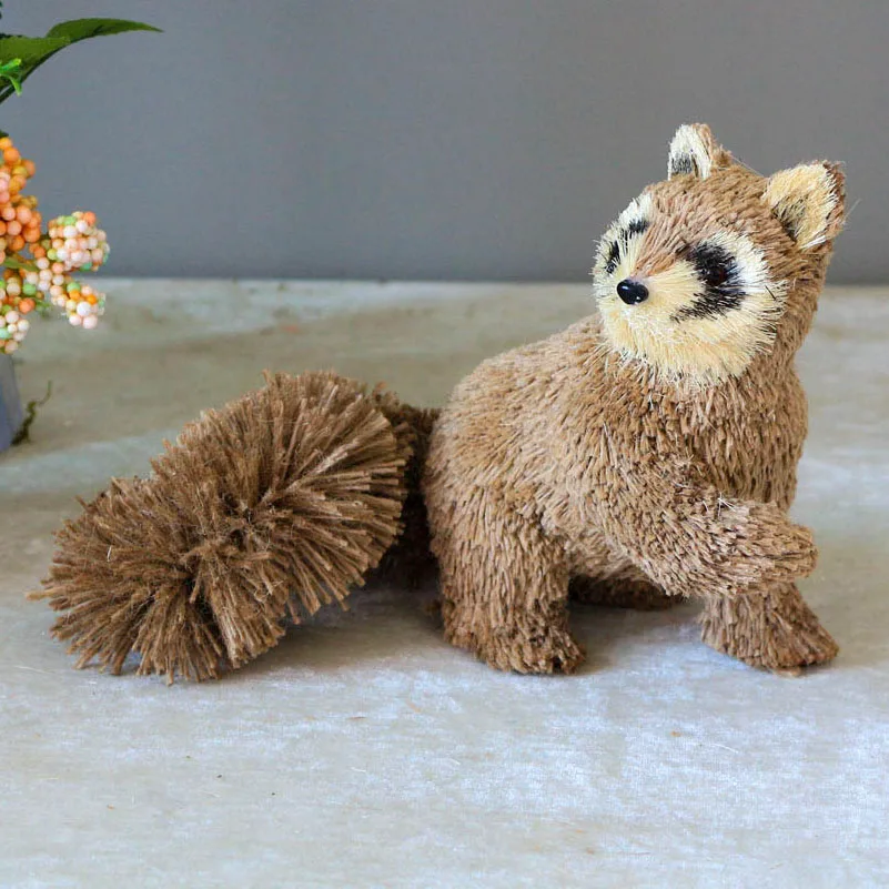  Animal Raccoon Figure Handmade Christmas Farmhouse Decorations Table Top Decor Table Centerpiece Xm