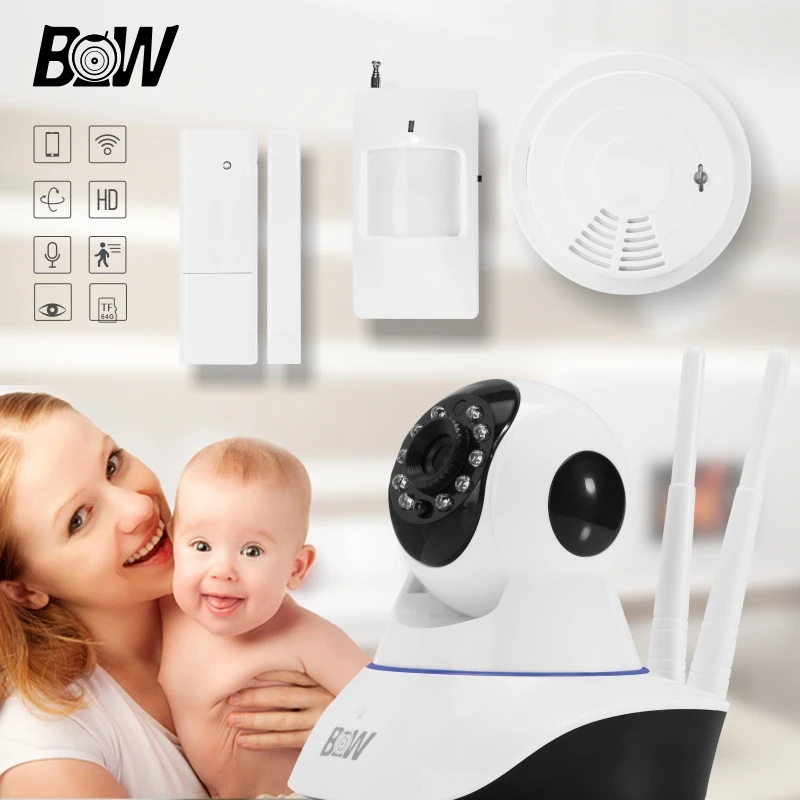 BW HD 720P Mini IP font b Camera b font P2P MegaPixel Lens Wireless Wifi IR