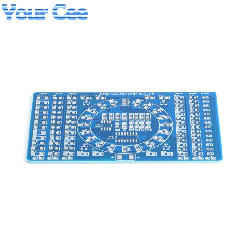 DIY SMT SMD Component Soldering Welding PCB Practice Board Running Water Light Kit DIY Electronica (4)