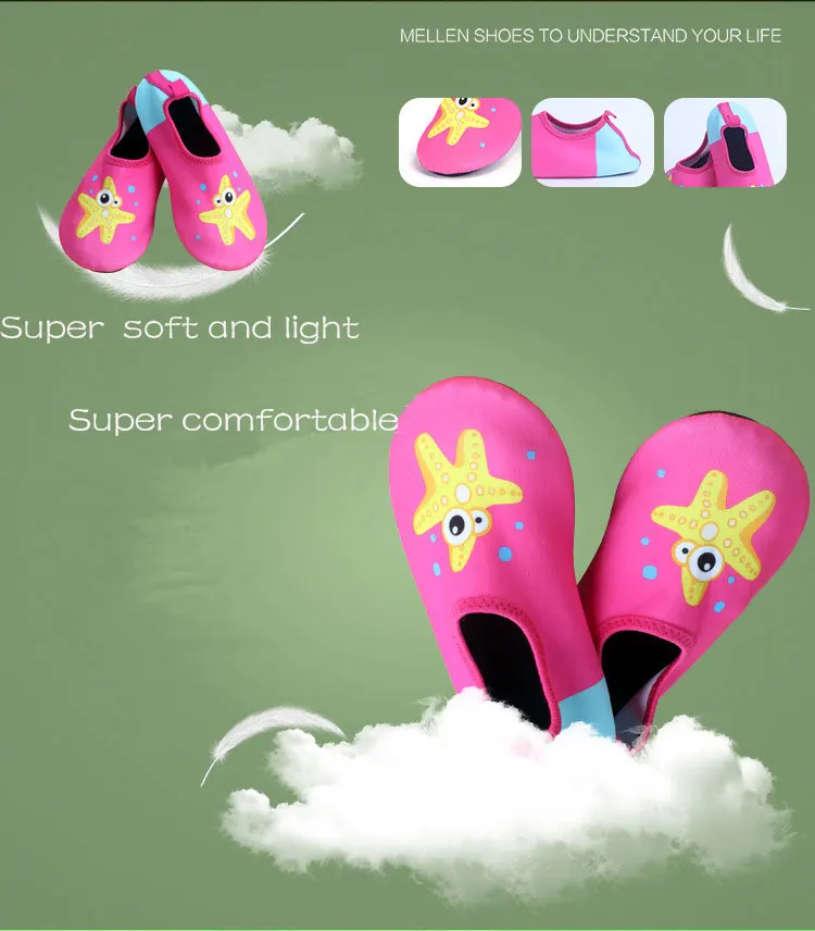 Kalupao 2018 summer Quick Drying beach water shoes kids cut animal home slipper LightWeight Non-slip Aqua Sock children slippers (13)