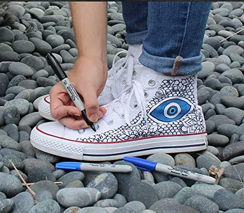 12/24 цветов перманентные Маркеры s Sharpie тонкие точечные ручки (космический цвет)