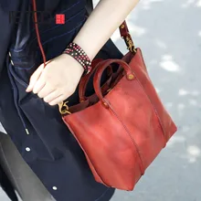 AETOO Hand-shoulder diagonal back portable female models leather leather vegetable tanned leather bag small retro make old