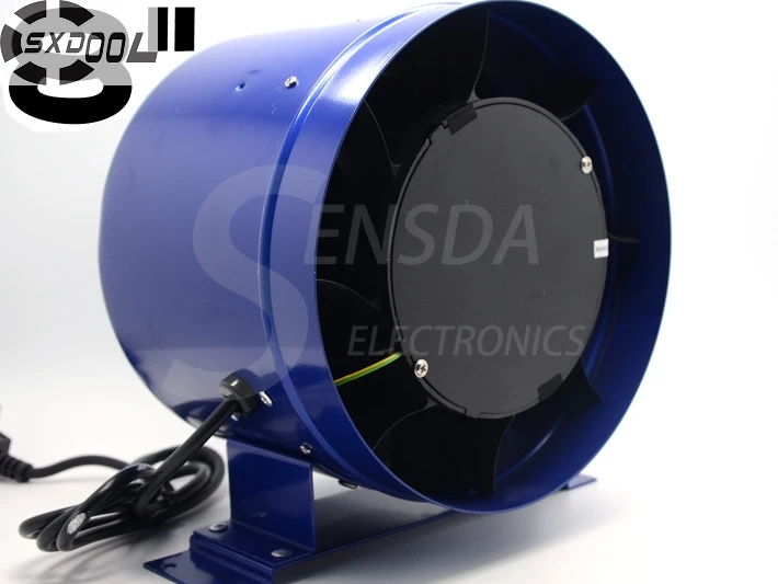 SXDOOL 8 Inline Duct Fan w Speed Controller 8 Inch Exhaust Blower 600CFM 110VAC 220VAC 3000RPM