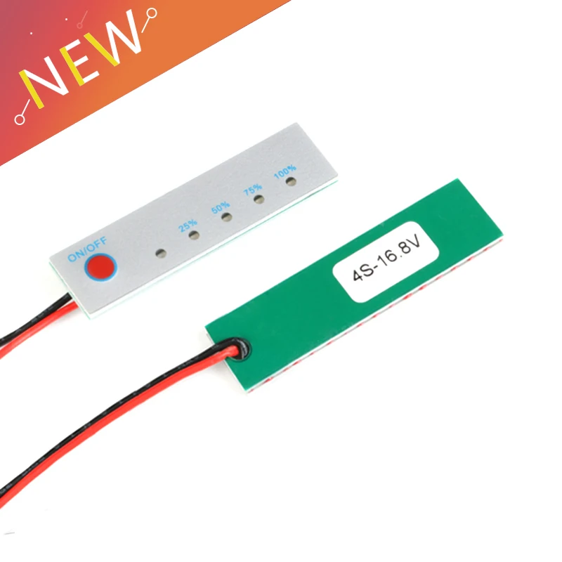 

18650 Lithium Battery Capacity Tester 4S 16.8V Indicator Power Level Tester BMS Li-ion Charge discharge PCB Module 18650 LCD
