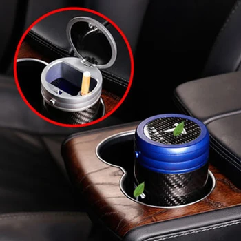 

My Good Car Car ashtray with led lamp plating polishing ashtray for Tesla model S X Car accessories