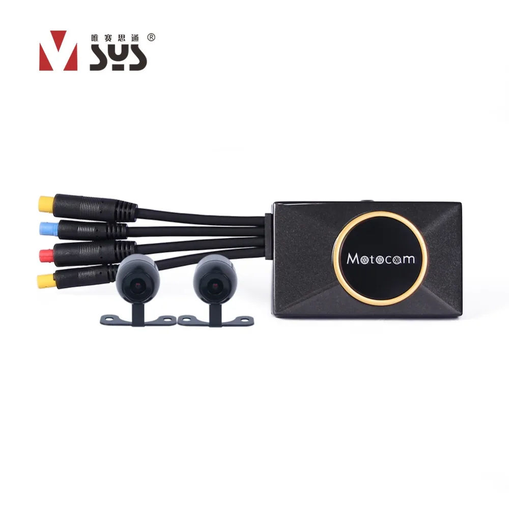 SYS M7F Wi-Fi мотоциклетные Камера 3 дюймов Двойной объектив 1080 P DVR регистраторы