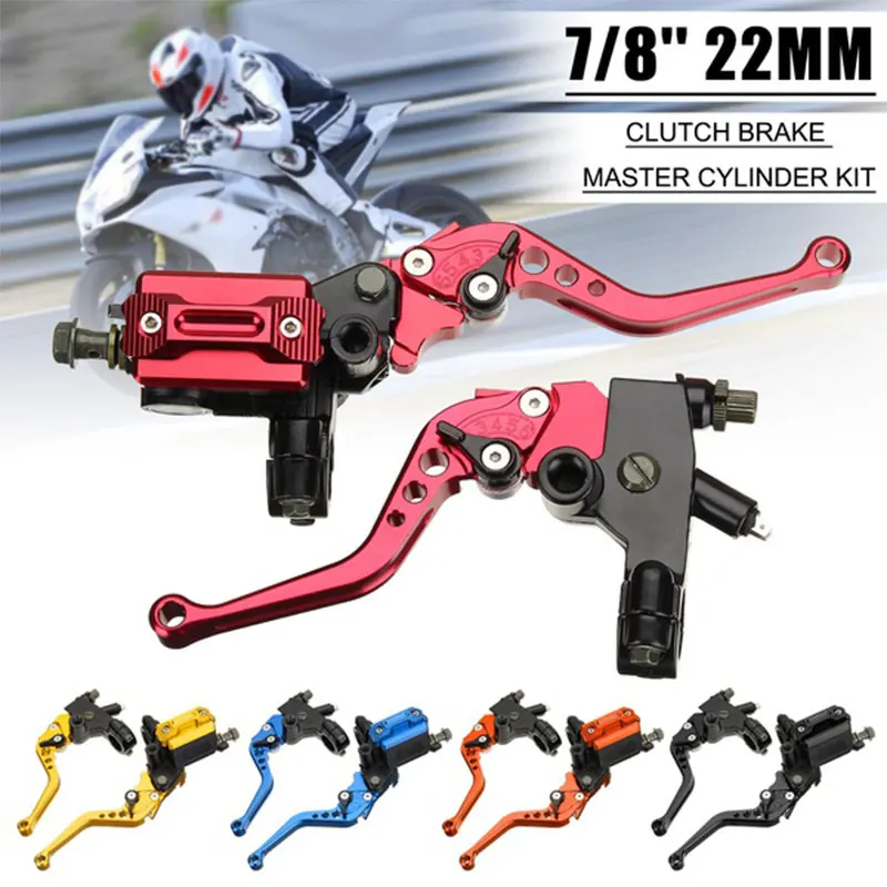 

Vehemo 1 Pair Brake Levers Dirt Bike Clutch Handle Fluid Reservoir Brake Clutch for Cable Clutch Street Bike Master Cylinder