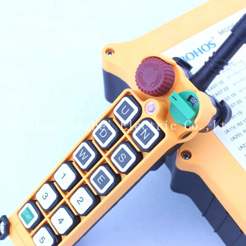 

HS-12D Double speed with emergency stop Hoist crane remote control wireless radio Uting remote control 380V220V 36VAC 12V-24VDC