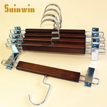 Sainwin 5 шт./лот 33 см Винтаж деревянные вешалки для одежды шкаф деревянный для взрослых вешалка для брюк