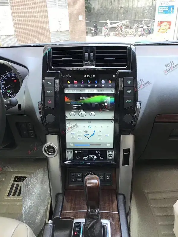 Sale 1 Din Tesla Vertical Style radio 13.6 Inch Android Car GPS NAVIGATION MEDIA SCREEN FOR PRADO 2010-2013 5