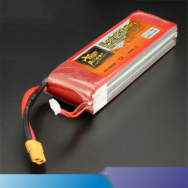 

Lipo Battery 5500mAh 11.1V 3S 11.1V 60C T XT60 Plug Deans RC Parts For Airplane Quadcopter Car 11.1V 3S RC Battery Free Shipping