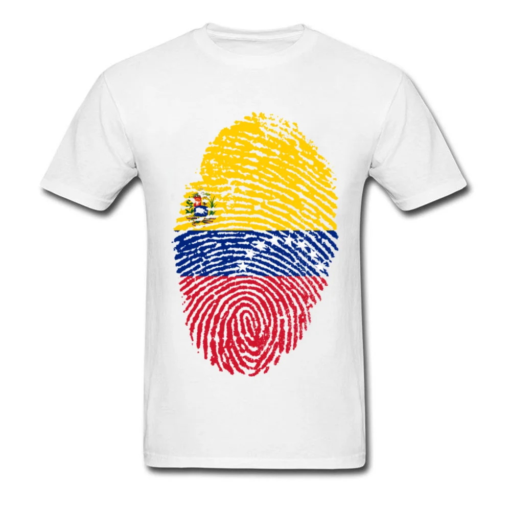 Venezuela Flag Fingerprint_white