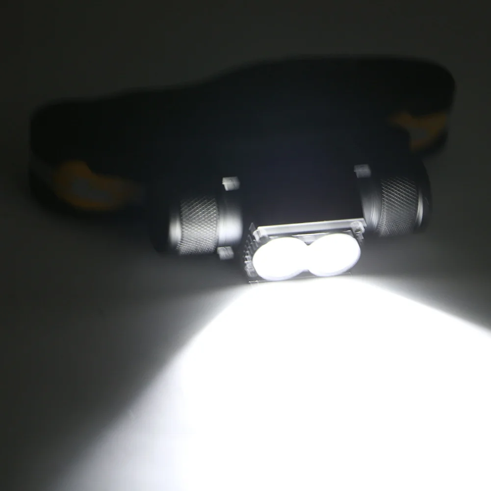 Head Flashlight Cob Headlamp Bike Headlight Sanyi XM-L2 LED USB Charging 6 Modes Dimming 18650 Camping Fishing