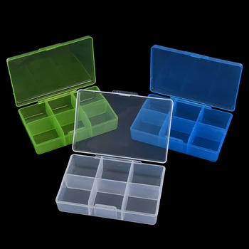 

7 Day 6 Compartment Clear Pill Box Container For MedicinePill Medicine Tablet Pill Case Box Splitters Dispenser Organizer Case