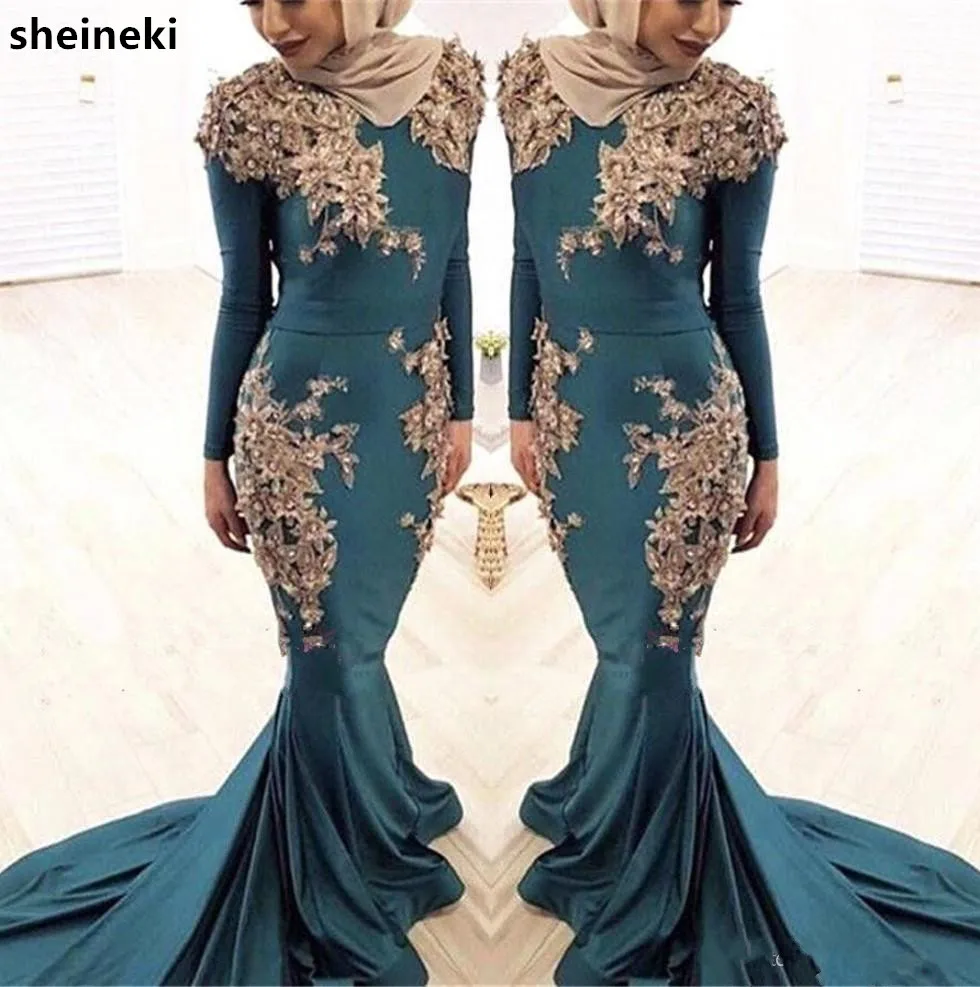 2019-muslim-long-sleeves-satin-mermaid-evening