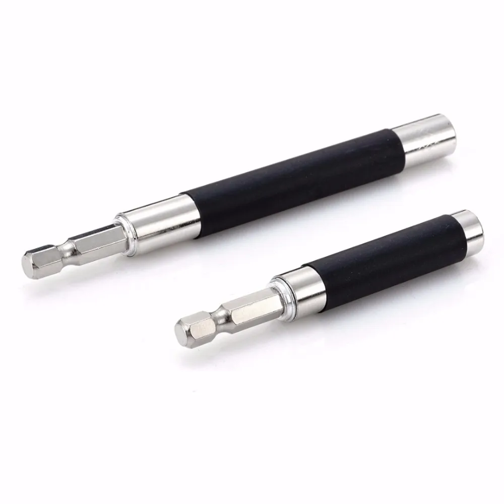 

2pcs Adapter Extension Hex Screw Socket Magnetic Impact Driver Drill Bit Holder 80mm/120mm For Home Tools