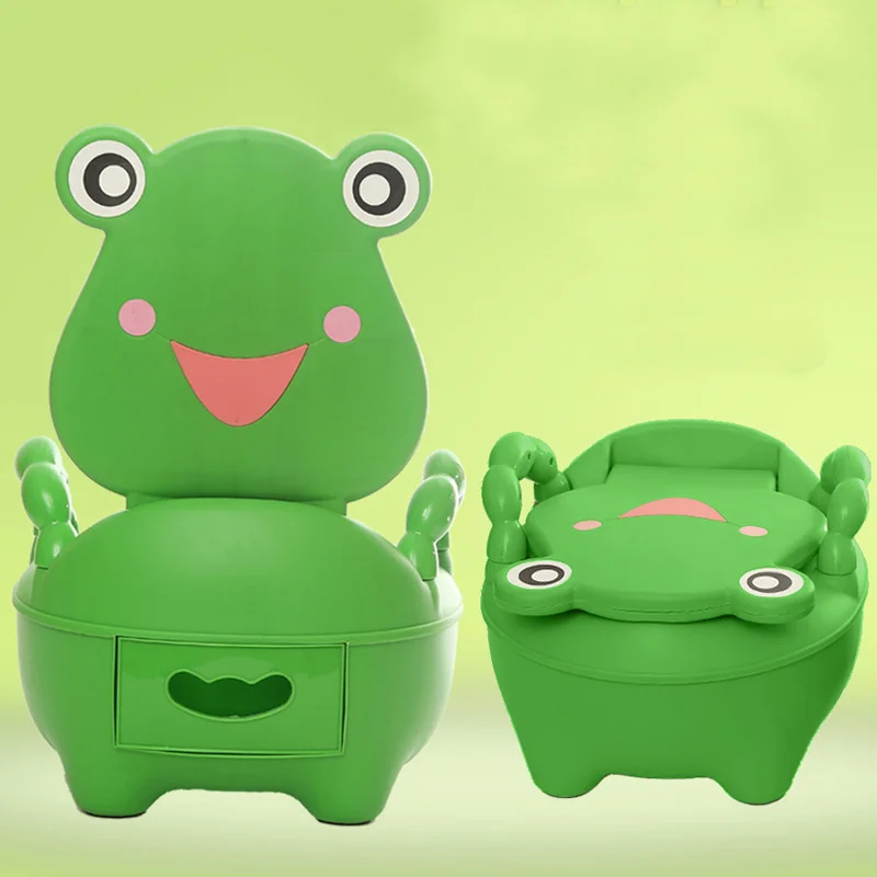 

Portable Cartoon Baby Toilet Girls Boy Potty Seat Folding Chair Cute Frog Drawer Training Toilet YH-17