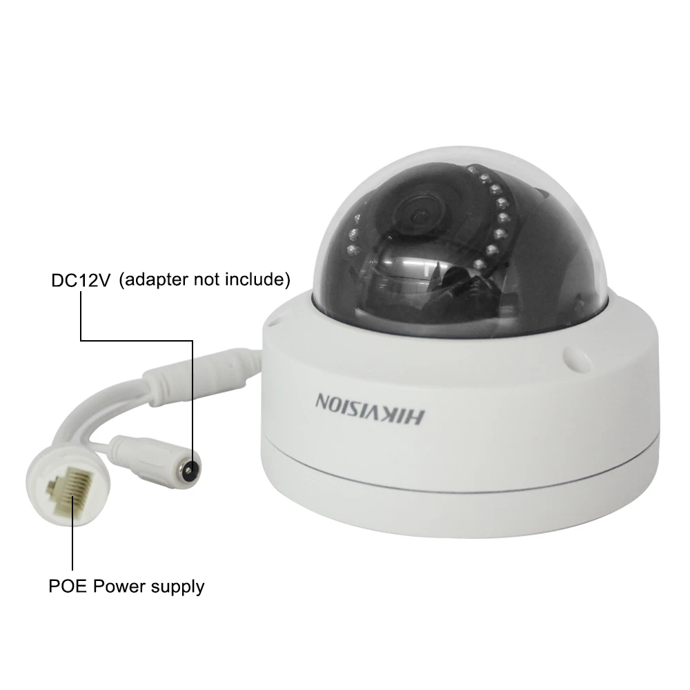 Hikvision DS-2CD1121-I 2MP мини купольная POE IP камера для дома/наружного видеонаблюдения IP67 ночного видения H.265