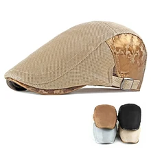 Idopy Мужская кепка газетчика сетка защита от солнца дышащая плюща ирландские кепки с плоским козырьком для женщин унисекс мягкий берет