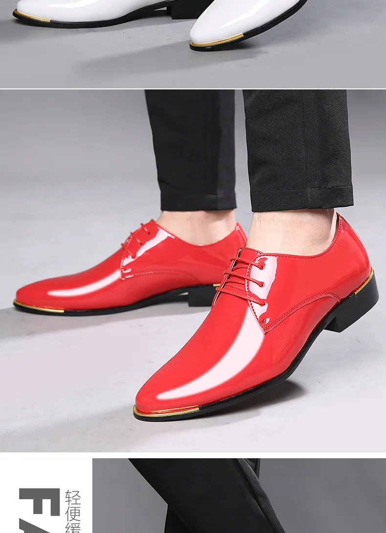 Red Dress Shoes For Men Elegant - ETP Fashion