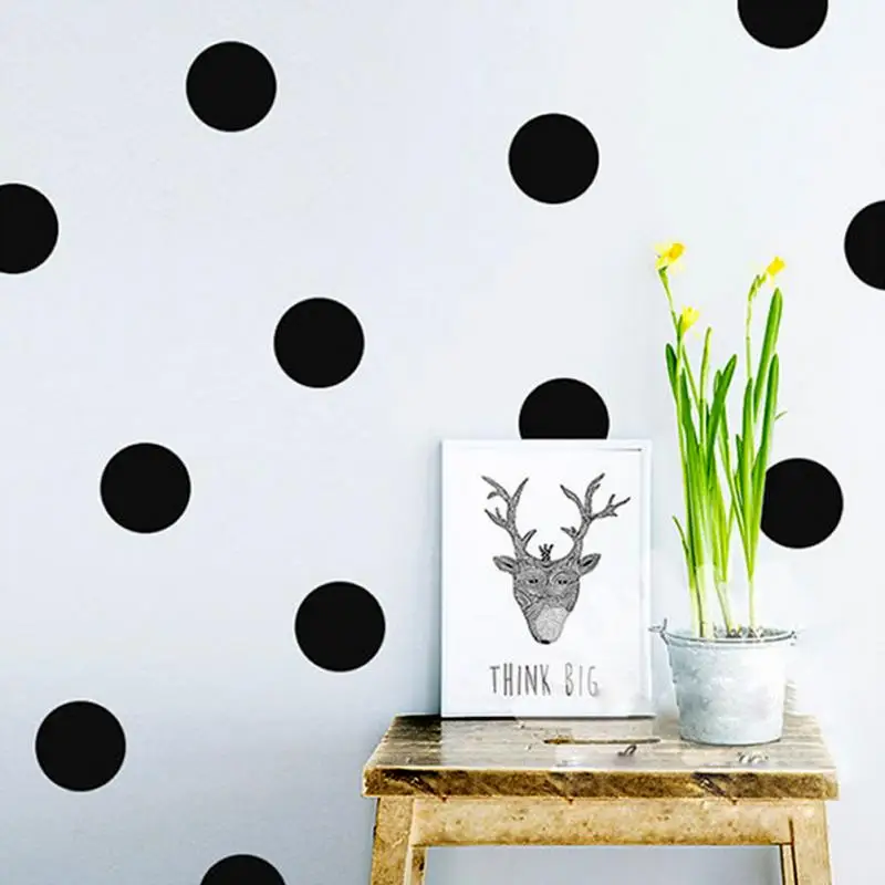 Removable Polka Dots Wall Sticker Kids Rooms Children Wall Decals Refrigerator Home Decor DIY Wall Decor
