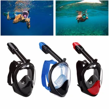 

High Quality Anti-fog Swimming Full Face Mask Surface Diving Snorkel Scuba S / M / L / XL