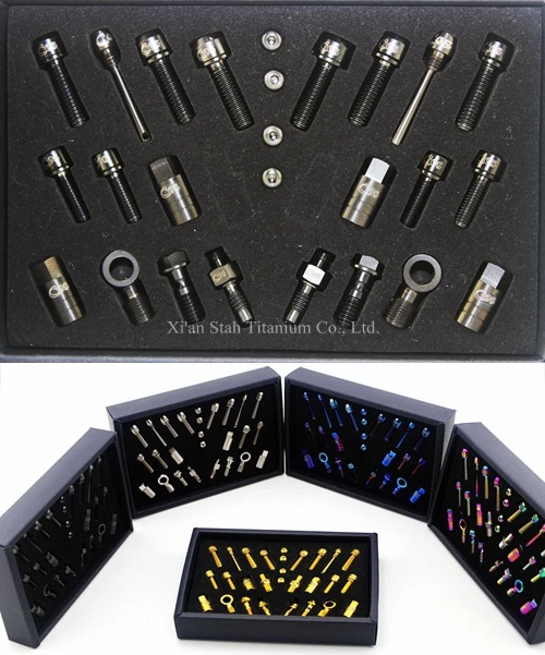

Titanium TC4 Bicycle Hydraulic Disk Brake Bolts Nuts Group for Bike Hope Tech Race
