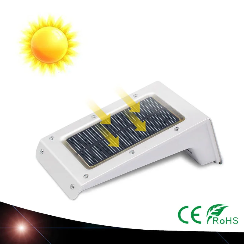 

4X LED Solar Power Outdoor Waterproof Garden Pathway Stairs Energy Saving Lamp Solar LED Light Wall Lamp White